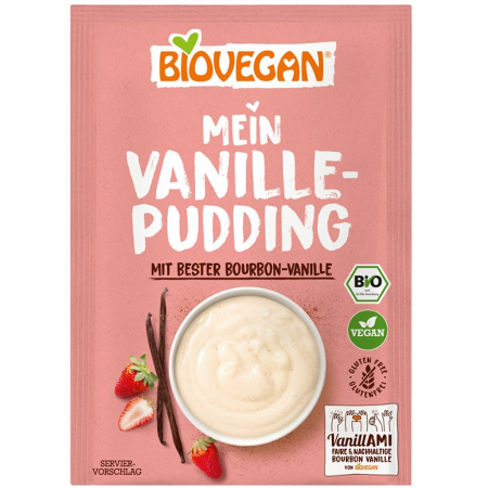 Budinca bio - Pudra budinca vanilie bio fara gluten, 33 g