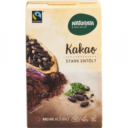 Ciocolata, cacao si cafea - Pudra de cacao bio degresata fara lactoza, 125 g