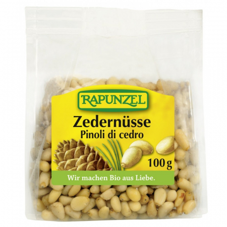 Nuci si alune bio - Sâmburi de cedru bio, 100 g