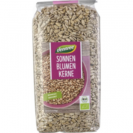 Seminte bio din plante oleaginoase - Samburi de floarea soarelui dennree, 500 g