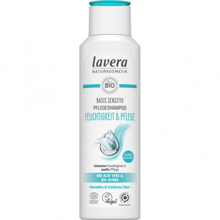 Sampoane si ingrijirea parului - Sampon sensitiv pentru hidratare si ingrijire cu aloe vera bio si jojoba bio, 250 ml