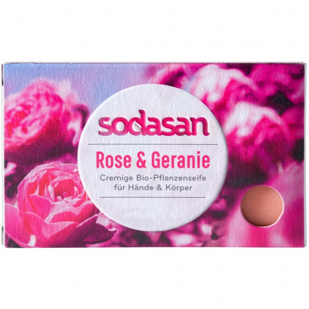 Cosmetice ecologice - Sapun bio cu trandafir salbatic, 100 g
