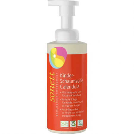 Cosmetice ecologice - Sapun lichid cu galbenele pentru copii, 200 ml