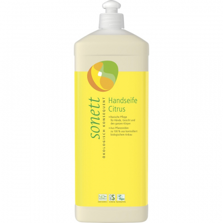 Cosmetice ecologice - Sapun lichid cu lamaie pentru maini si corp, 1 L