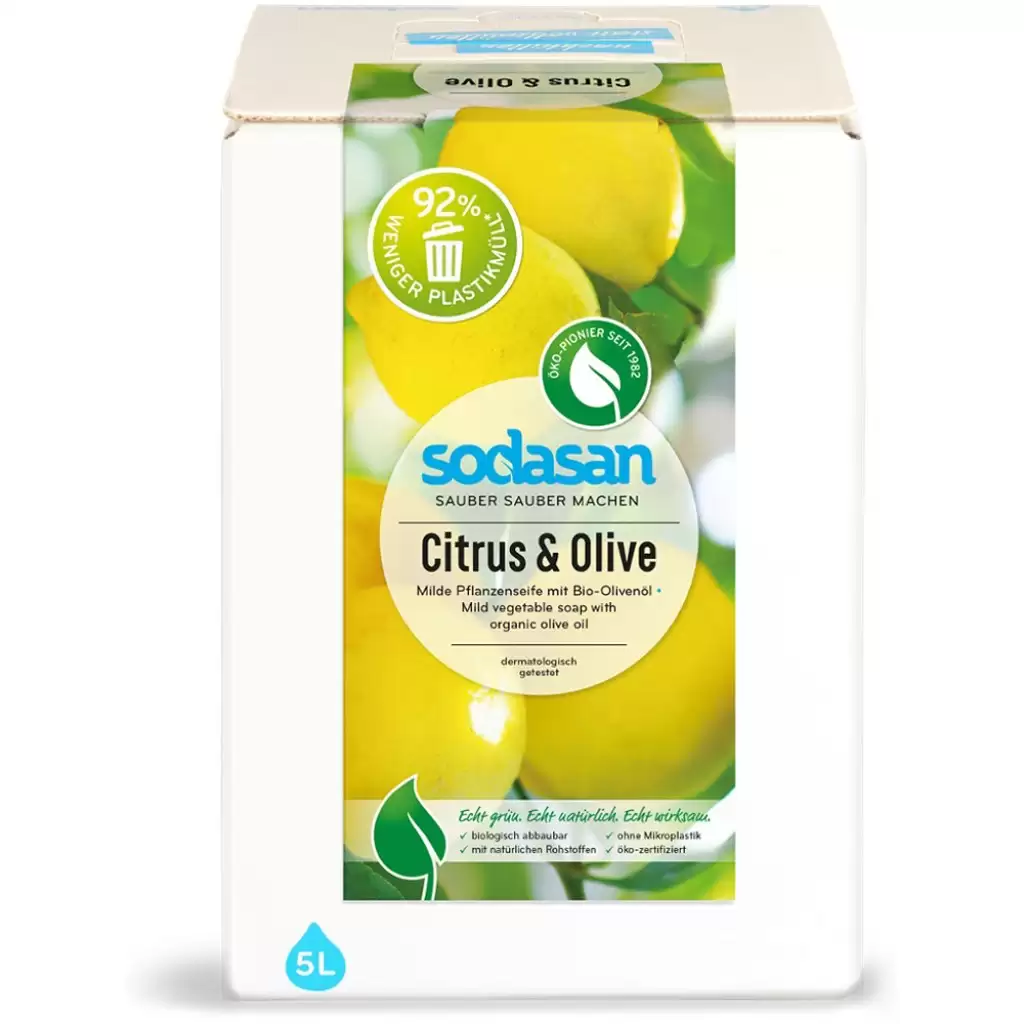 Sapun bio - Sapun lichid cu lamaie si masline, 5 L