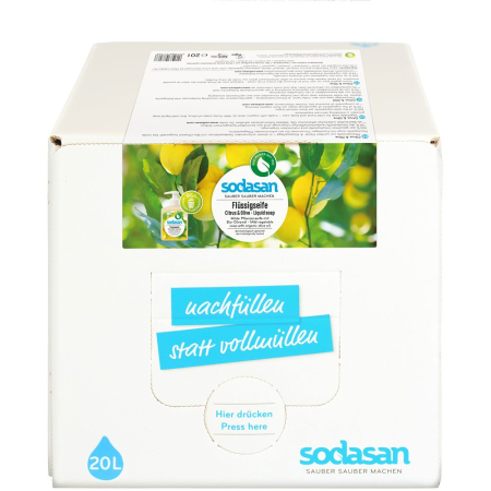 Sapun bio - Sapun lichid cu lamaie si masline, bag-in-box, 20 L