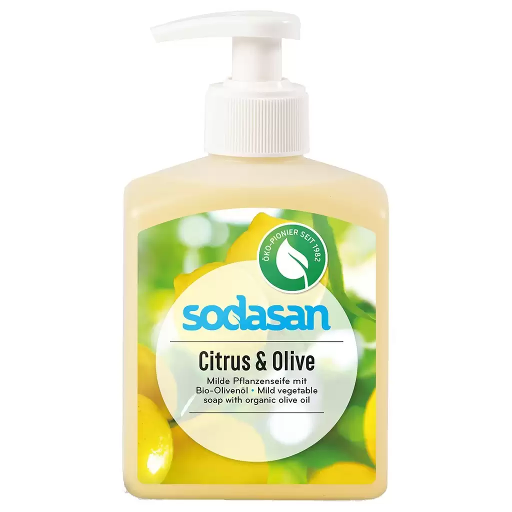 Sapun bio - Sapun lichid cu lamaie si masline bio, 300 ml