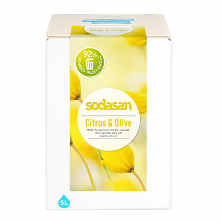 Sapun bio - Sapun lichid cu lamaie si masline bio, 5 L