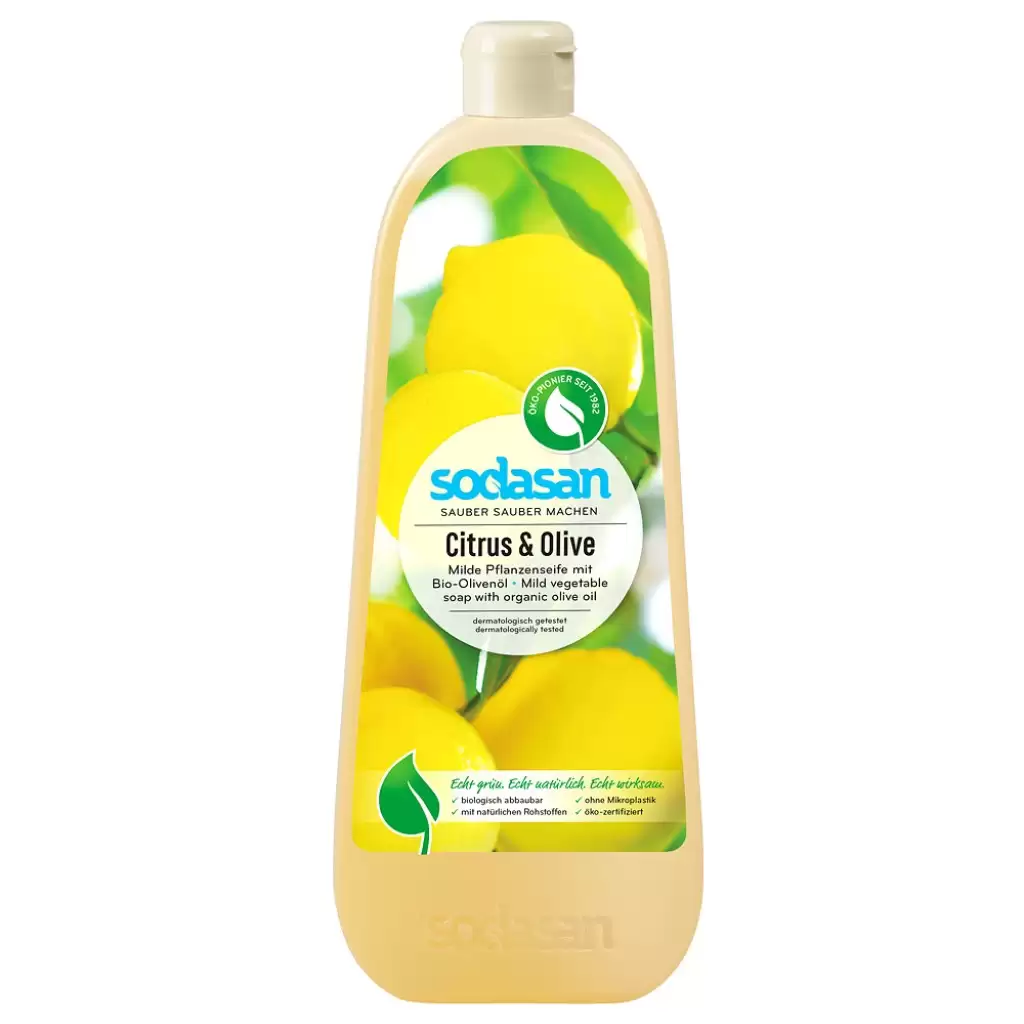 Sapun bio - Sapun lichid cu lamaie si masline, rezerva, 1 L