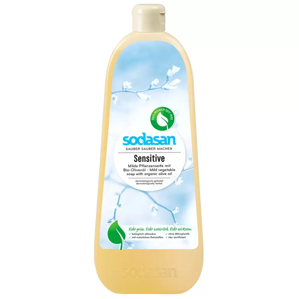 Sapun bio - Sapun lichid pentru ingrijire naturala sensitiv, 1 L