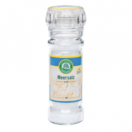 Sare si mixuri de sare - Sare de mare neiodata in rasnita de sticla, 100 g