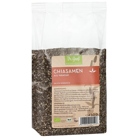 Alimente bio - Seminte bio de chia, 450 g
