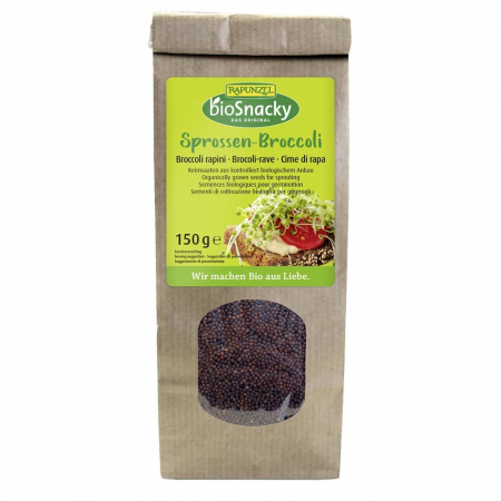 Seminte bio pentru germinat - Seminte de broccoli eco pentru germinat, 150 g