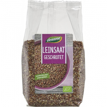 Seminte bio din plante oleaginoase - Seminte de in zdrobite bio, 200 g
