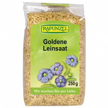 Seminte bio din plante oleaginoase - Seminte ecologice de in auriu, 250 g