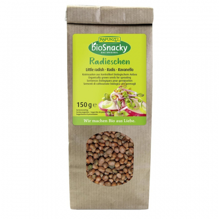 Seminte bio pentru germinat - Seminte ecologice de ridiche pentru germinat, 150 g
