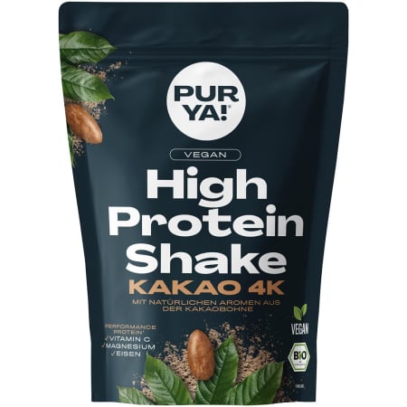 Pudre proteice bio - Shake proteic bio cu cacao, vegan, 300 g