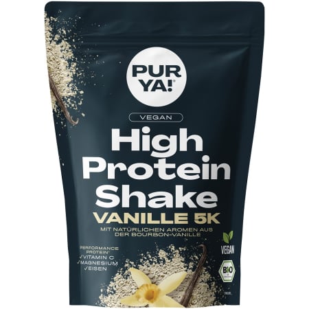 Pudre proteice bio - Shake proteic bio cu vanilie, vegan, 300 g