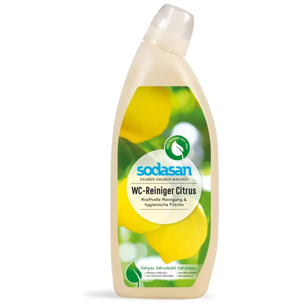 Curatare ecologica casa si bucatarie - Solutie pentru curatat toaleta cu lamaie, 750 ml