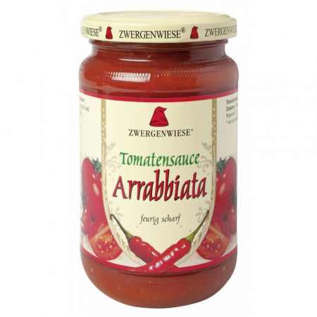 Sosuri bio din tomate - Sos bio de tomate Arrabbiata cu ardei iute, 340 ml