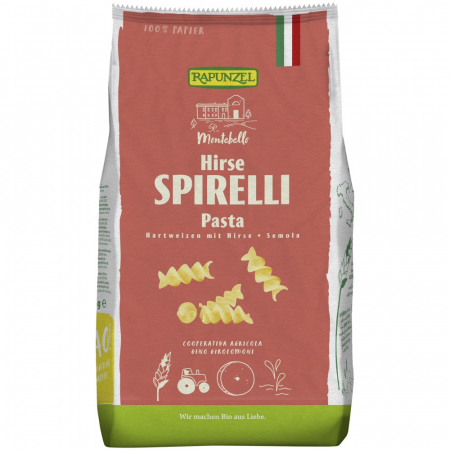 Paste si fidea - Spirelli semola cu mei bio, 500 g