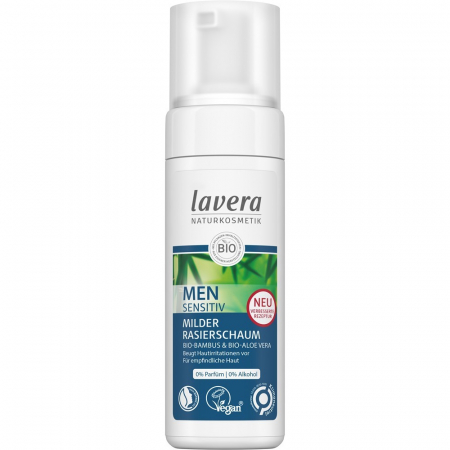 Produse ingrijire barbati - Spuma de ras cu bambus bio si aloe vera bio, 150 ml