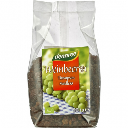 Stafide din struguri Thompson fara samburi, 500 g