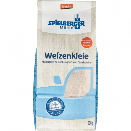 Faina bio si gris - Tarate de grau bio Demeter, 500 g