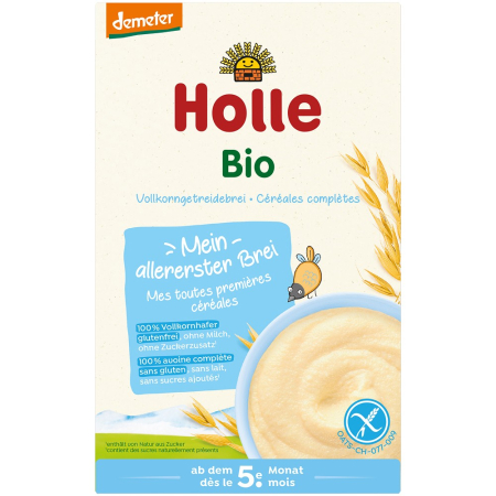 Alimente bio copii - Terci bio din ovaz, fara gluten, pentru copii, +5 luni, 250 g