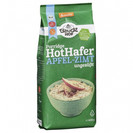 Terci bio - Terci de ovaz cu mere si scortisoara fara gluten, 400 g