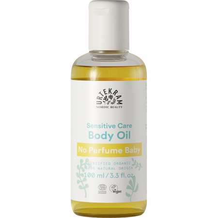 Cosmetice bio pentru copii - Ulei de corp  pentru bebelusi, fara parfum, 100 ml