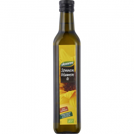Ulei bio - Ulei de floarea soarelui presat la rece, 500 ml