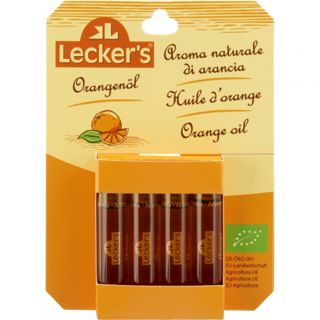 Ingrediente bio pentru copt - Ulei de portocale bio, 4x2 ml
