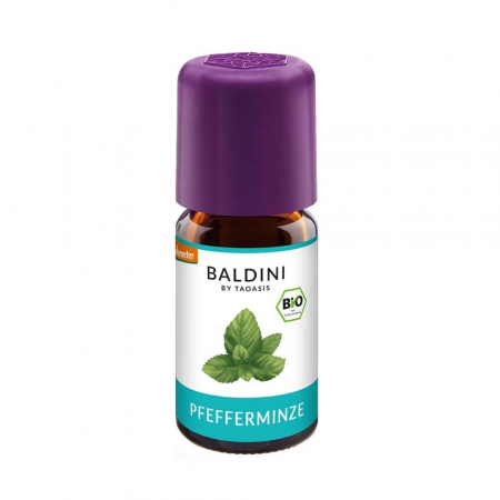 Uleiuri esentiale alimentare bio - Ulei esential bio de menta piperata, alimentar, 5 ml