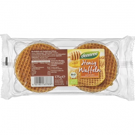 Cereale bio expandate - Vafe bio cu miere, 175 g