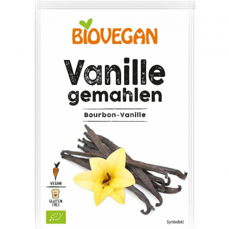 Alimente bio - Vanilie Bourbon macinata fara gluten, 5 g