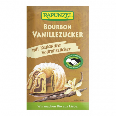 Ingrediente patiserie bio - Zahar vanilie bourbon integral, 8 g