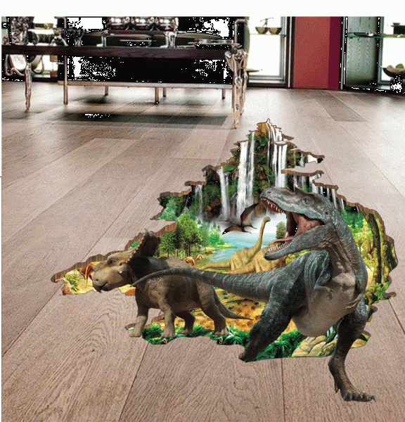 Autocolant 3D - Dinozauri - 100x86 cm [4]