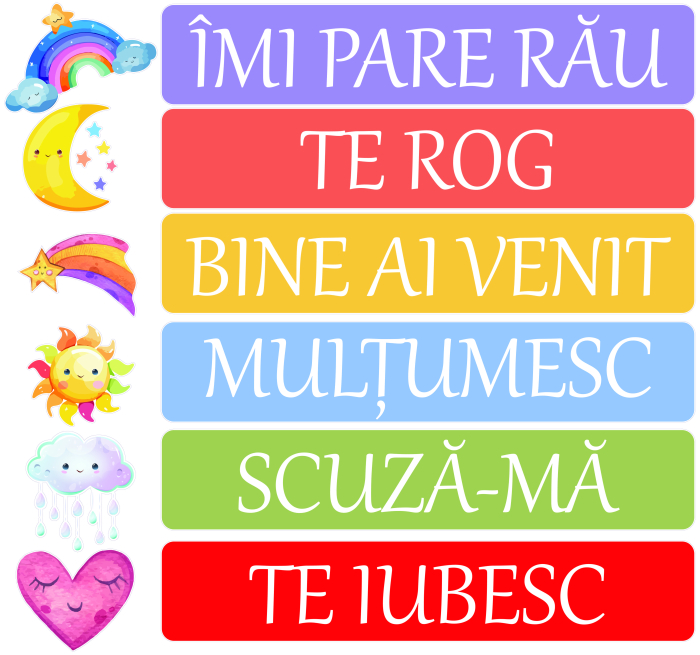 Sticker Decorativ de Perete Cuvinte Magice, 126x118 cm [2]