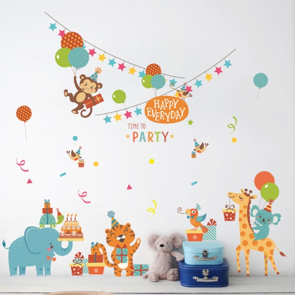 Autocolant camere copii - Petrecere [2]