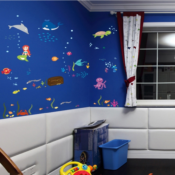 Autocolant decorativ camere copii - Lumea sirenei [5]