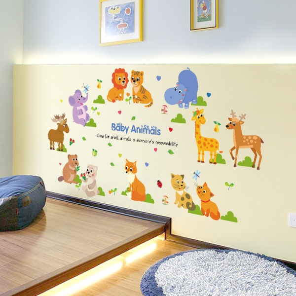 Autocolant decorativ pentru copii - Pui de animale [3]