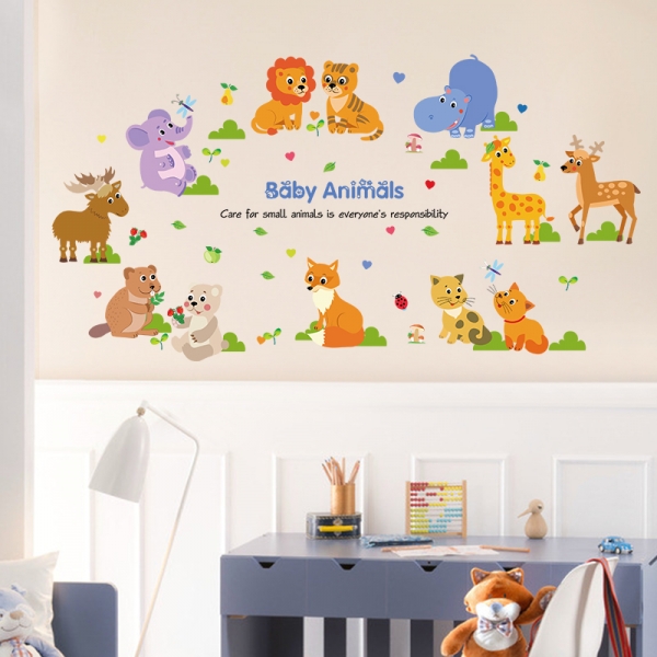 Autocolant decorativ pentru copii - Pui de animale [4]
