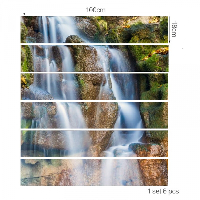 Sticker Scari - Cascada si Stanci - 6 folii de 18x100 cm [4]