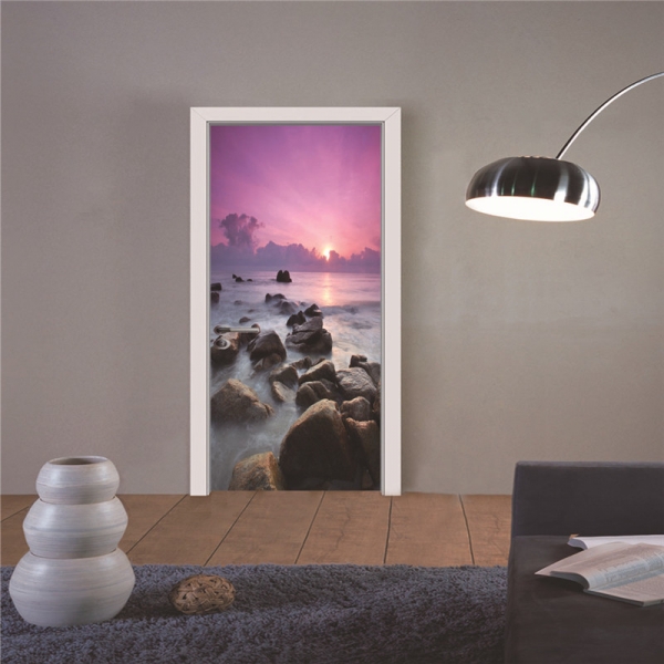 Autocolant usa - Apus violet - 2 folii de 38,5x200 cm [5]