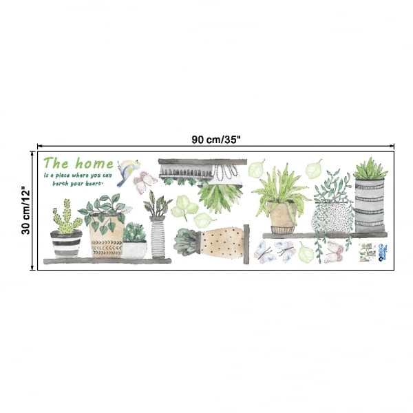 Stickere decorative - Rafturi cu plante - 60x65 cm [5]