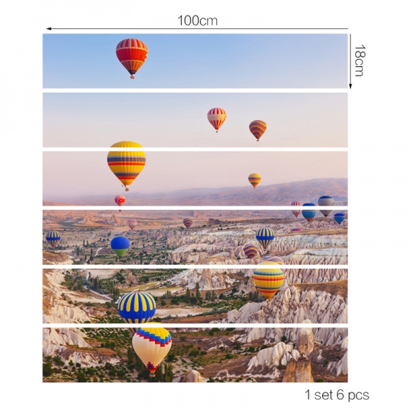 Autocolante scari - Baloane cu aer cald - 6 folii de 18x100 cm [4]