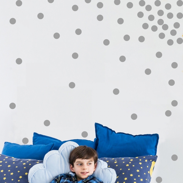Decor perete camera bebe - Buline - Argintiu, Auriu [2]