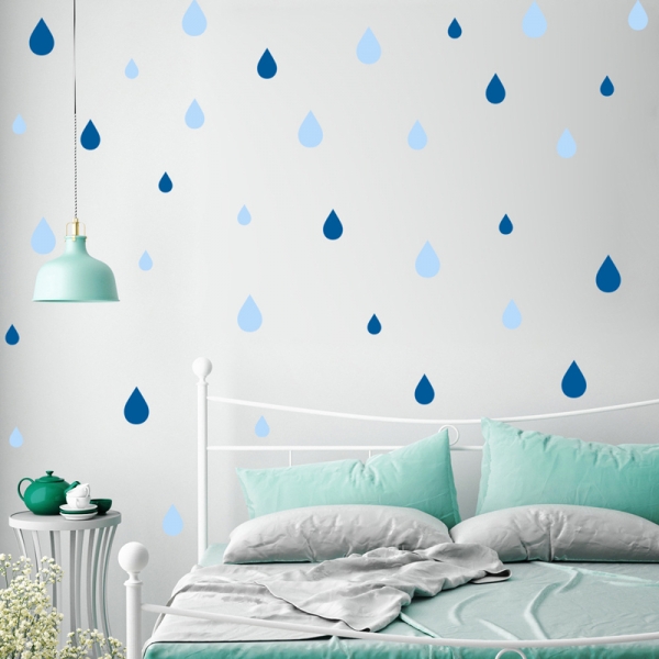 Decoratiuni creative - Picaturi de ploaie - Bleu, Albastru [1]