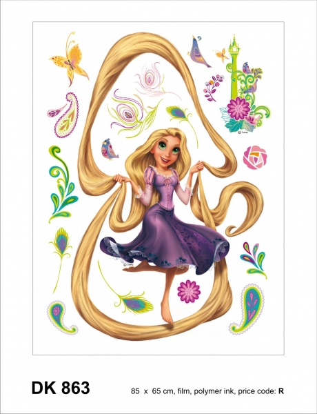 Sticker Rapunzel si Turnul - 65x85cm - DK863 [2]